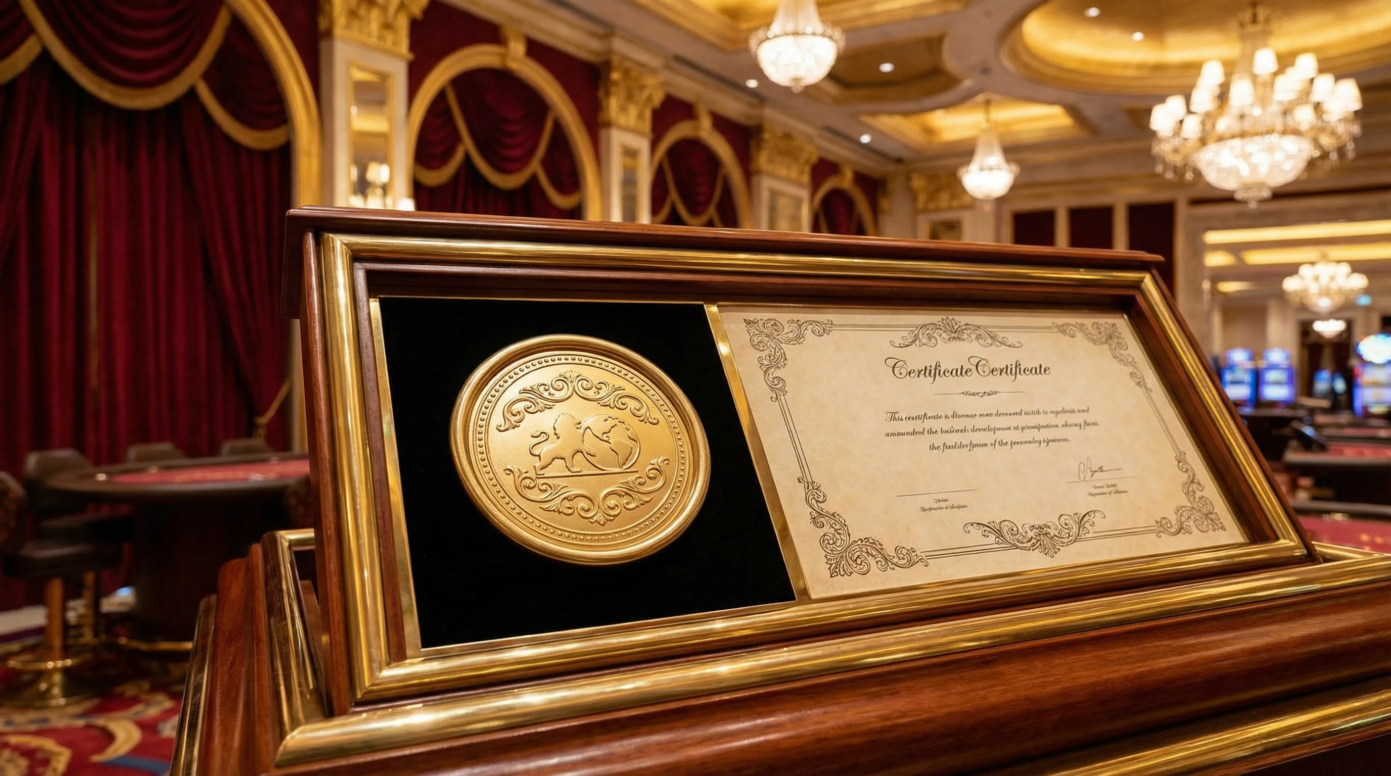 Certificado de licencia Curaçao eGaming para operación legal de casino